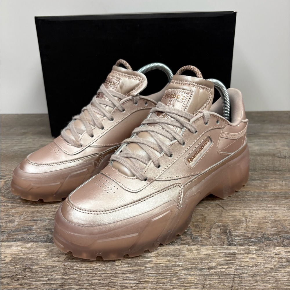 Reebok Club C Cardi B Sneakers -Rose Gold Size 7.5